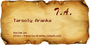 Tarsoly Aranka névjegykártya